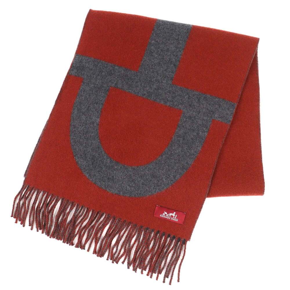 HERMES Brown Scarf